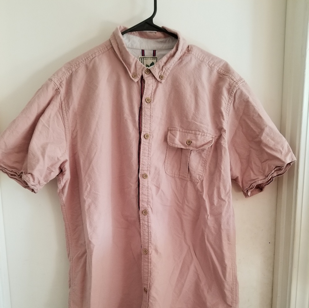 Mens button up T-shirt
